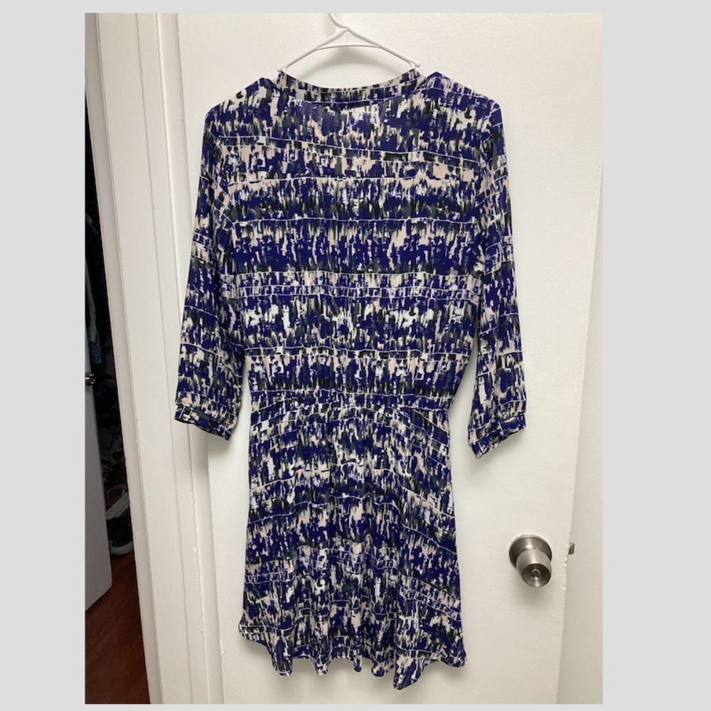 LUSH geometric print dress, 3/4 length sleeve, size M